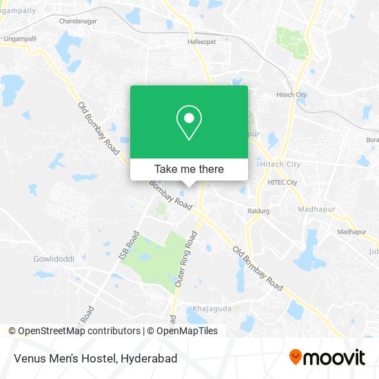 Venus Men's Hostel map