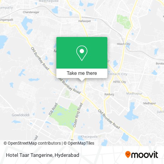 Hotel Taar Tangerine map