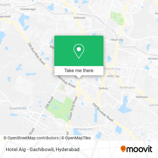 Hotel Aig - Gachibowli map