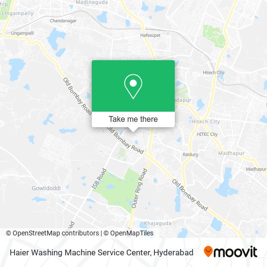 Haier Washing Machine Service Center map