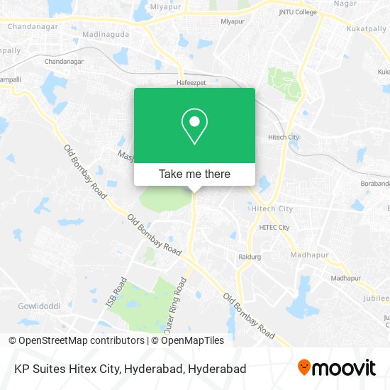KP Suites Hitex City, Hyderabad map