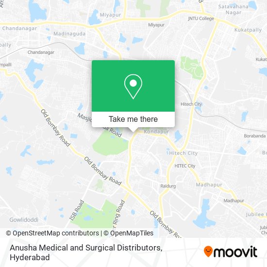 Anusha Medical and Surgical Distributors map