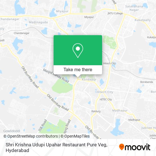 Shri Krishna Udupi Upahar Restaurant Pure Veg map