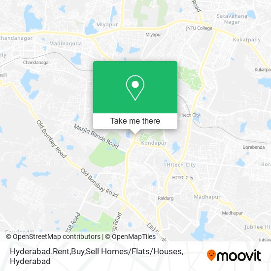 Hyderabad.Rent,Buy,Sell Homes / Flats / Houses map