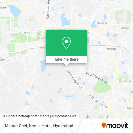 Master Chef, Kerala Hotel map