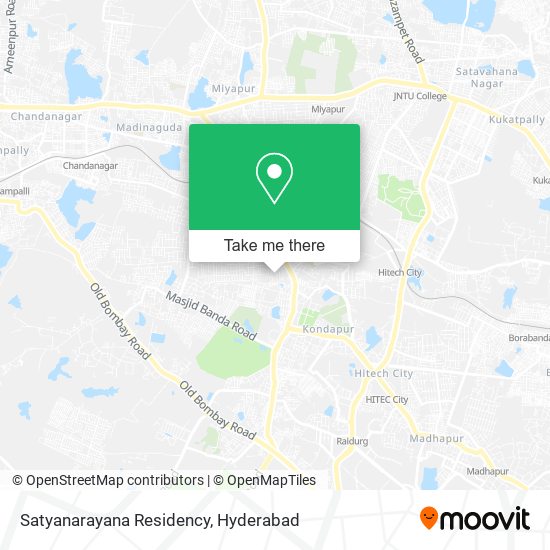 Satyanarayana Residency map