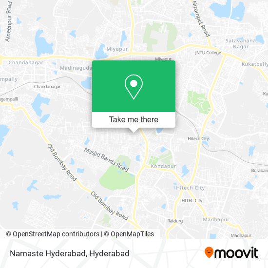 Namaste Hyderabad map