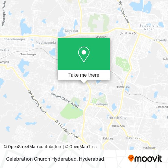 Celebration Church Hyderabad map