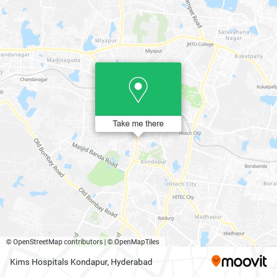 Kims Hospitals Kondapur map