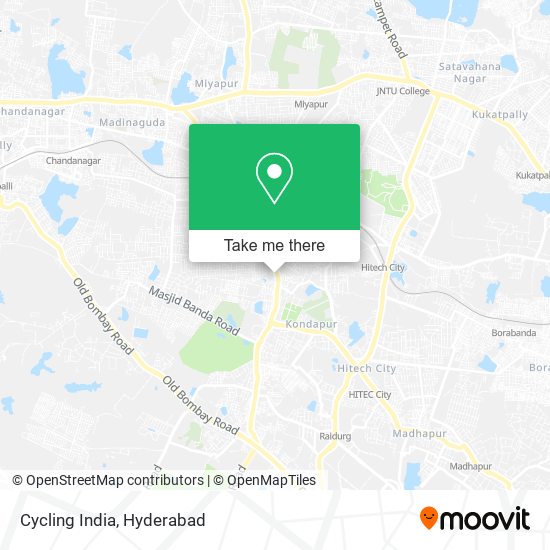 Cycling India map