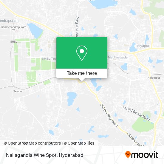 Nallagandla Wine Spot map