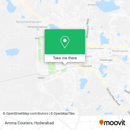 Amma Couriers map