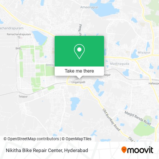 Nikitha Bike Repair Center map