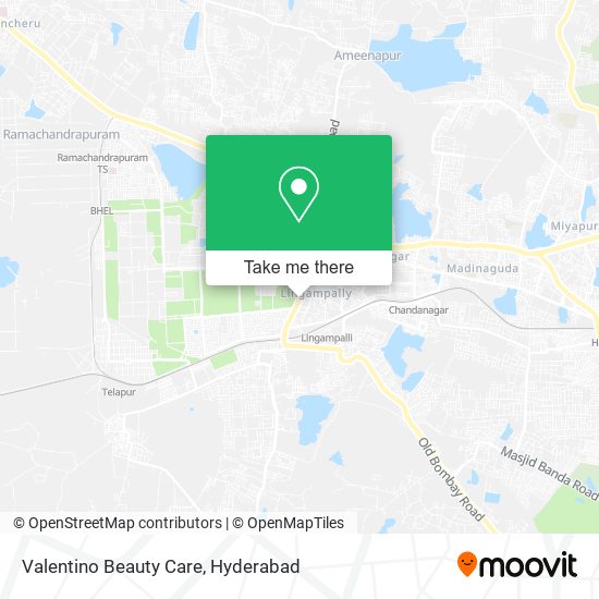 Valentino Beauty Care map