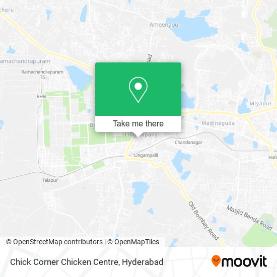 Chick Corner Chicken Centre map