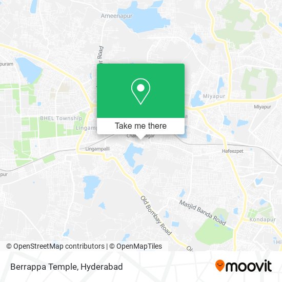 Berrappa Temple map