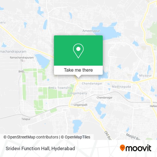 Sridevi Function Hall map