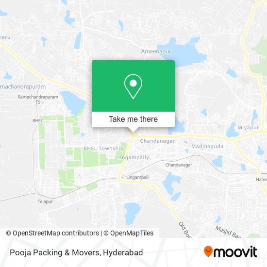 Pooja Packing & Movers map