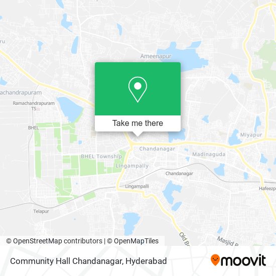 Community Hall Chandanagar map