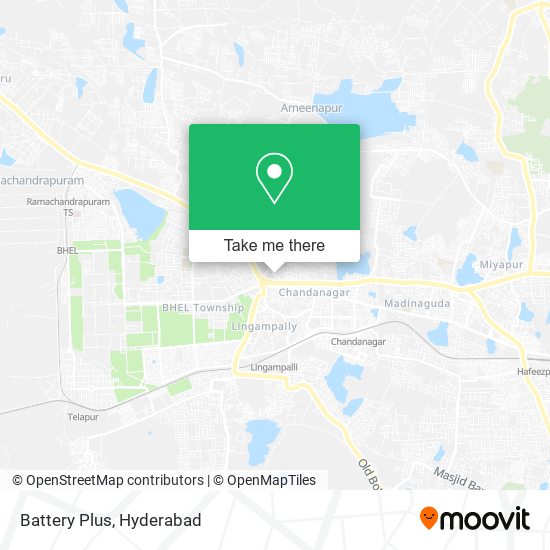 Battery Plus map