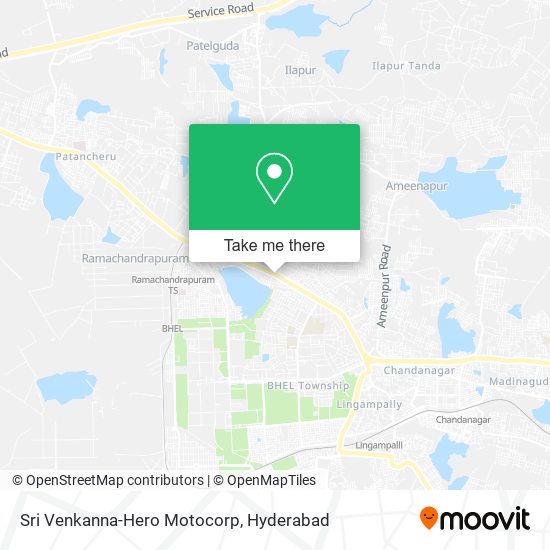 Sri Venkanna-Hero Motocorp map