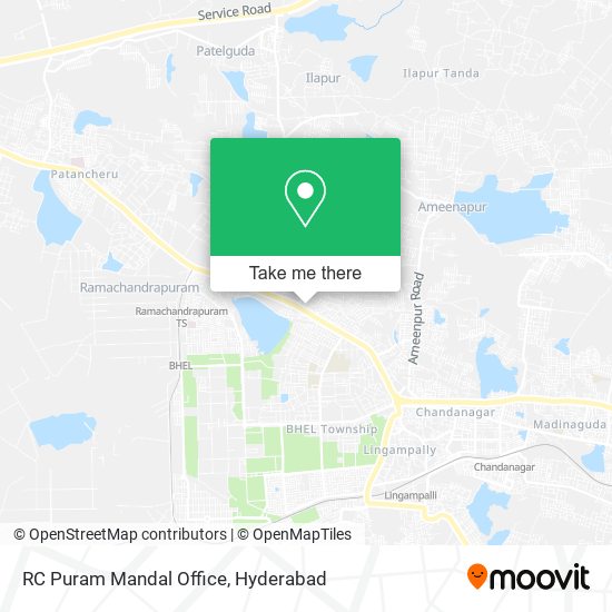 RC Puram Mandal Office map