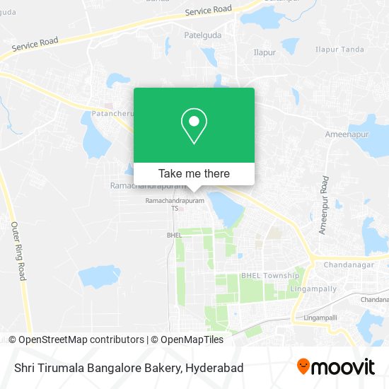 Shri Tirumala Bangalore Bakery map