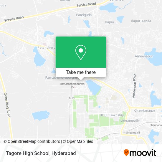 Tagore High School map
