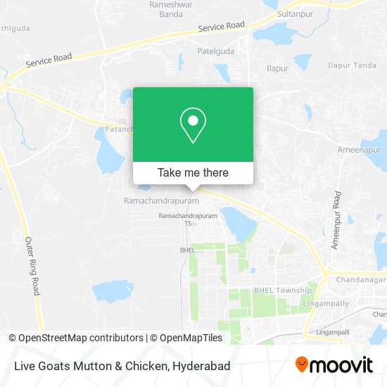 Live Goats Mutton & Chicken map