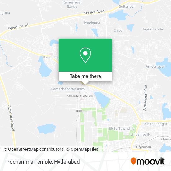 Pochamma Temple map