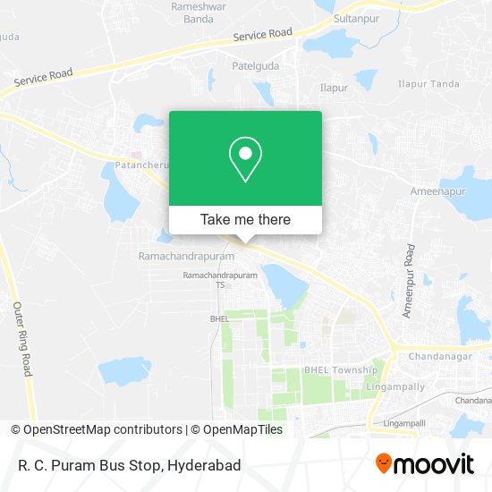 R. C. Puram Bus Stop map