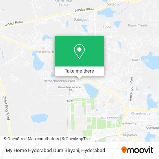 My Home Hyderabad Dum Biryani map