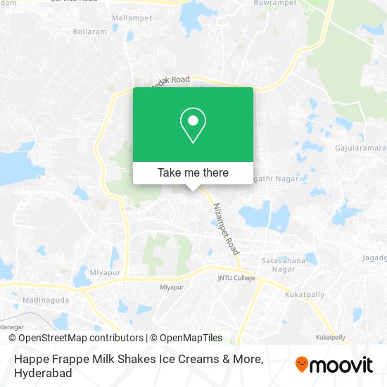 Happe Frappe Milk Shakes Ice Creams & More map