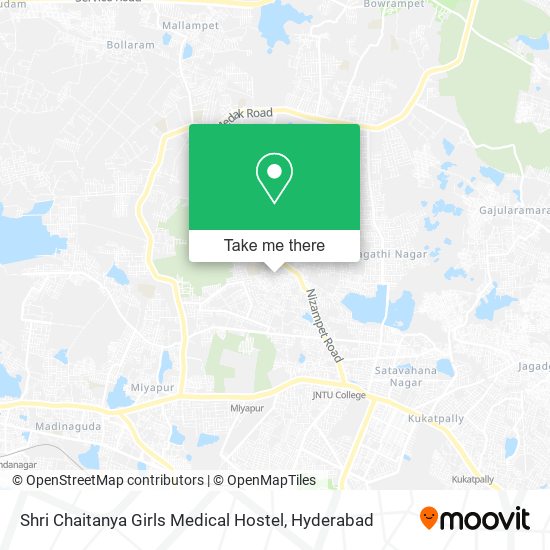 Shri Chaitanya Girls Medical Hostel map