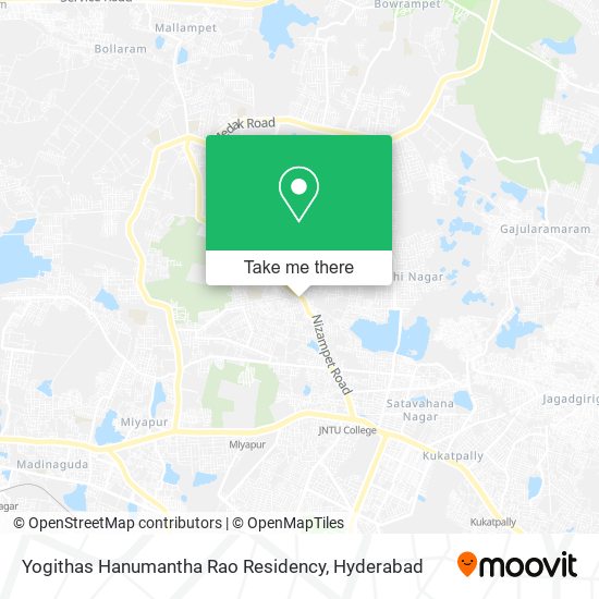 Yogithas Hanumantha Rao Residency map