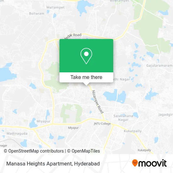 Manasa Heights Apartment map
