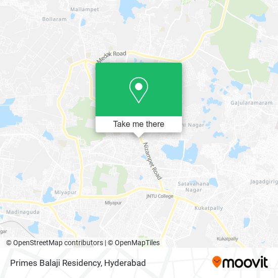 Primes Balaji Residency map