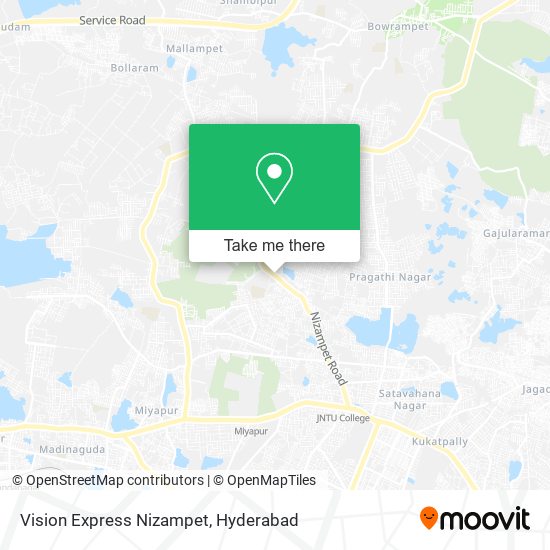 Vision Express Nizampet map