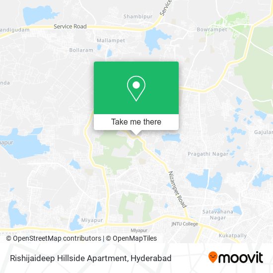 Rishijaideep Hillside Apartment map