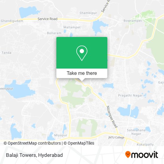 Balaji Towers map