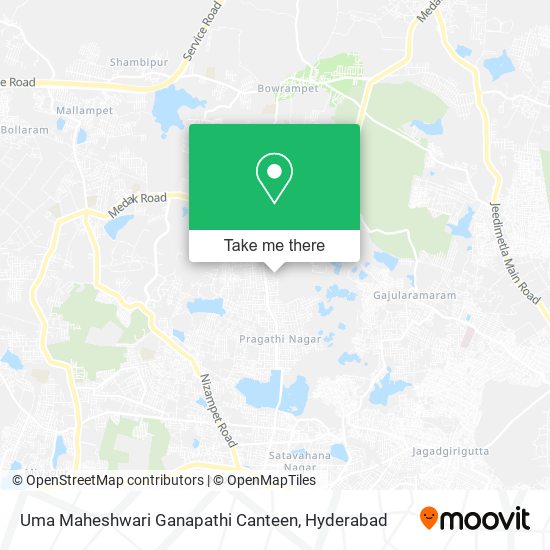 Uma Maheshwari Ganapathi Canteen map