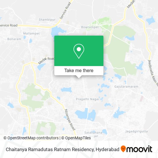 Chaitanya Ramadutas Ratnam Residency map