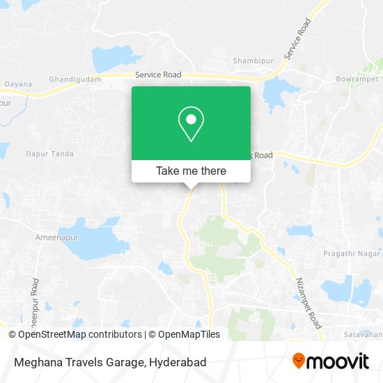 Meghana Travels Garage map