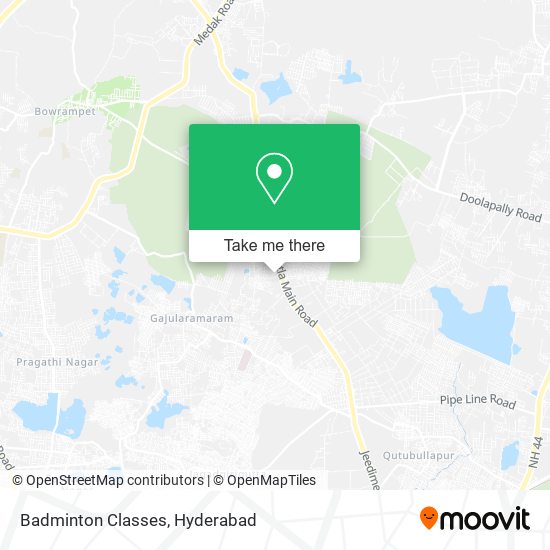 Badminton Classes map