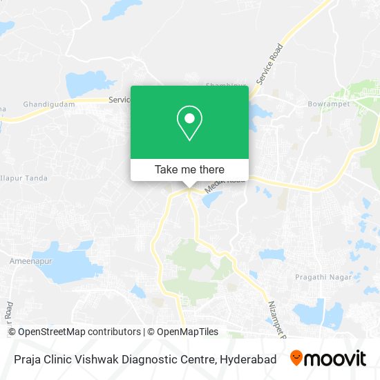 Praja Clinic Vishwak Diagnostic Centre map