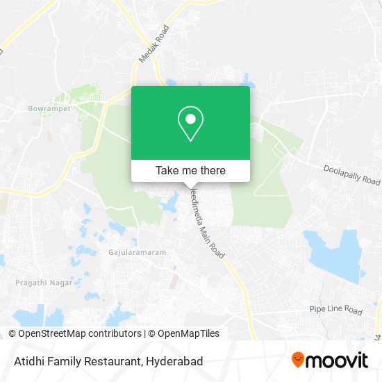 Atidhi Family Restaurant map