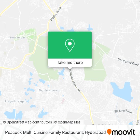 Peacock Multi Cuisine Family Restaurant map