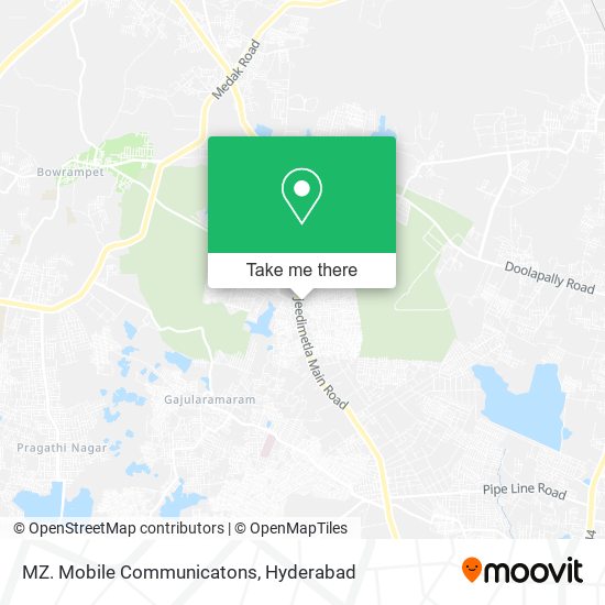 MZ. Mobile Communicatons map