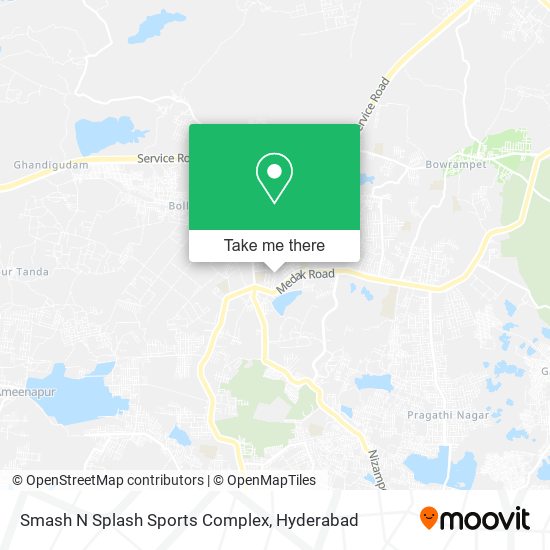 Smash N Splash Sports Complex map