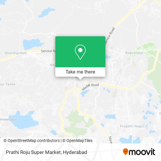 Prathi Roju Super Market map